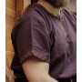 Wikinger Tunika kurzarm "Harbard" Dunkelbraun XXL