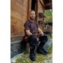 Wikinger Tunika kurzarm "Harbard" Dunkelbraun XXXL