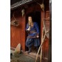 Wikinger Tunika Wolle "Roland" Dunkelblau XL