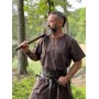 Wikinger Tunika kurzarm "Theobald" Dunkelbraun S