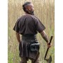 Wikinger Tunika kurzarm "Theobald" Dunkelbraun S