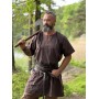 Wikinger Tunika kurzarm "Theobald" Dunkelbraun XL