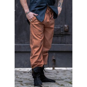 Mittelalter-Hose mit Gummizug "Veit" Tabakbraun L