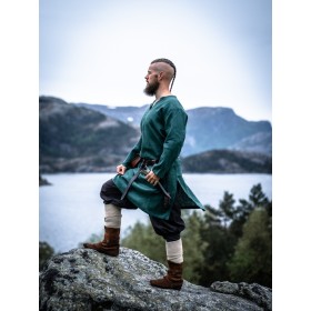 Wikinger Leinentunika "Halvar" Grün S