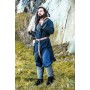 Wikinger Tunika "Snorri" mit Urnes-Stil Handstickerei Schwarz M