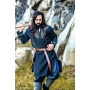 Wikinger Tunika "Snorri" mit Urnes-Stil Handstickerei Schwarz XL