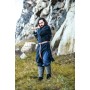 Wikinger Tunika "Snorri" mit Urnes-Stil Handstickerei Schwarz XL