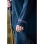 Wikinger Tunika "Snorri" mit Urnes-Stil Handstickerei Schwarz-Rot XXL