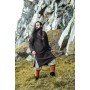 Wikinger Tunika "Freki" mit Handstickerei Braun S