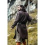 Wikinger Tunika "Freki" mit Handstickerei Braun M