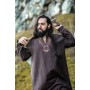 Wikinger Tunika "Freki" mit Handstickerei Braun XXXL