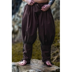 Wikinger Rushose Baumwolle "Norman" Braun M
