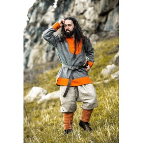 Wikinger Tunika Wolle "Roland" Grau L