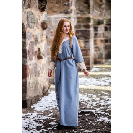 Wikingerkleid "Freya" Taubenblau XL