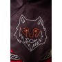 Skjoldehamn Gugel "Tyr" Braun mit Wolfsstickerei