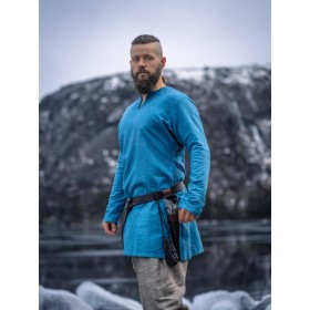 Wikinger Leinentunika "Ragnar" Blau 4XL