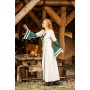 Mittelalter Kleid Dorothea Natur/Grün M