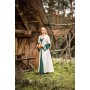 Mittelalter Kleid Dorothea Natur/Grün XL