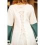 Mittelalter Kleid Dorothea Natur/Grün XXXL