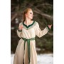 Wikinger Kleid "Lagertha" Natur/Grün S