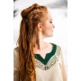 Wikinger Kleid "Lagertha" Natur/Grün XXL