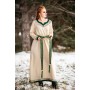 Wikinger Kleid "Lagertha" Natur/Grün XXL