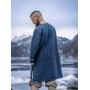 Wikinger Tunika "Snorri" mit Urnes-Stil Handstickerei Graublau M