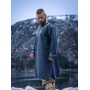Wikinger Tunika "Snorri" mit Urnes-Stil Handstickerei Graublau XXXL