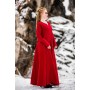 Wikinger Kleid 100% Leinen "Anna" Rot XXL