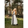 Mittelalter Kleid Amalia Natur/Grün L