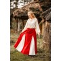 Mittelalter Rock "Isabella" Rot/Natur XXL/XXXL