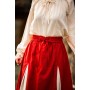 Mittelalter Rock "Isabella" Rot/Natur XXL/XXXL