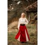 Mittelalter Rock "Isabella" Rot/Natur XXL/XXXL