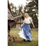 Mittelalter Rock "Elise" Blau/Natur L/XL
