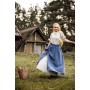 Mittelalter Rock "Elise" Blau/Natur L/XL