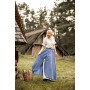 Mittelalter Rock "Elise" Blau/Natur L/XL