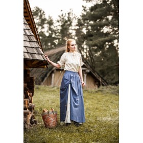 Mittelalter Rock "Elise" Blau/Natur XXL/XXXL