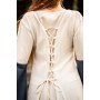 Mittelalter Kleid Dorothea Natur/Blau XXL