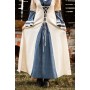 Mittelalter Kleid Dorothea Natur/Blau XXXL