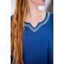 Wikingerkleid "Brigida" Blau XXL