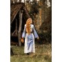 Mittelalter Kleid Amalia Natur/Taubenblau M