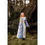 Mittelalter Kleid Amalia Natur/Taubenblau S