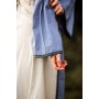 Mittelalter Kleid Amalia Natur/Taubenblau S