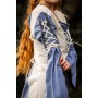 Mittelalter Kleid Amalia Natur/Taubenblau XXL