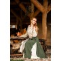 Mittelalter Rock "Isabella" Grün/Natur L/XL