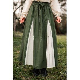 Mittelalter Rock "Isabella" Grün/Natur XXL/XXXL