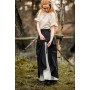 Mittelalter Rock "Elise" Schwarz/Natur L/XL