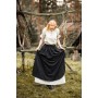 Mittelalter Rock "Elise" Schwarz/Natur XXL/XXXL