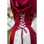 Mittelalter Kleid "Genefe" Rot/Natur M