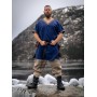 Wikinger Tunika kurzam "Loki" Blau L